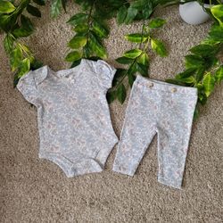 Baby Girl Floral Outfit (0-3 Months)