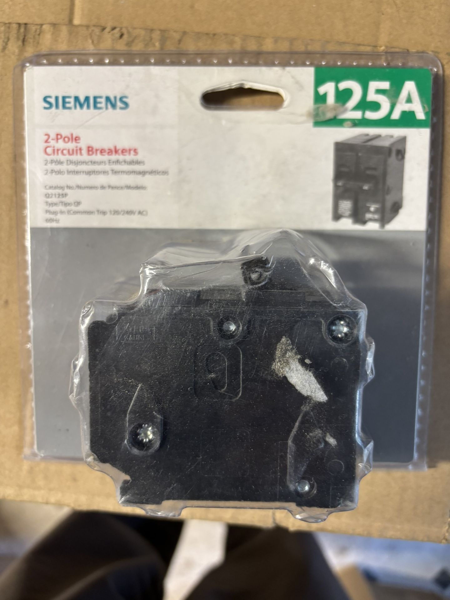 Siemens 2-pole Circuit Breakers 125A