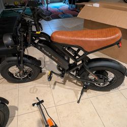 Furider Electric Bike for Adults, 1200W Peak Power Ebike, 28MPH, 48V 18Ah Removable Battery, 35-Mile Range, 500LBS Load, 16'' Fat Tire 