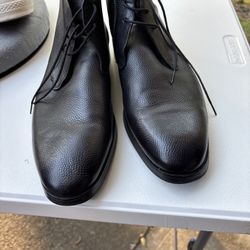  Banana Republic  Black Leather Chukka Boots Mens US 12 NWOB   Leather Upper Material Leather/Rubber Outsole Leather Lining Two  pairs of ey