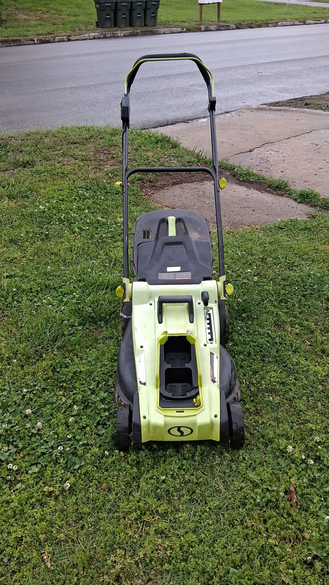 Sunjoe battery mower