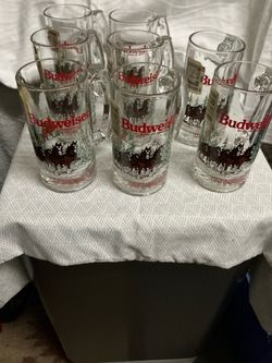 Clydesdales Budweiser (small) beer mugs/ must pick up