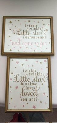 2 8x10 frames for girls nursery/room