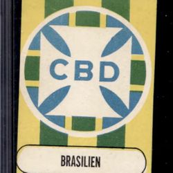 1964-65 Verlag Die Neue Bundesliga Wappen Brasilien Soccer Sticker #285