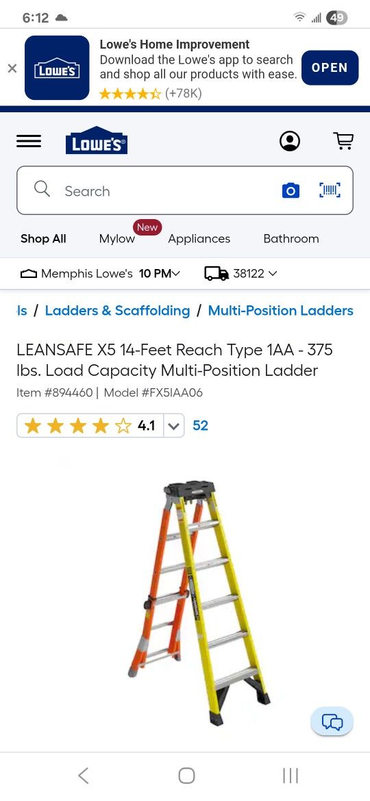 Ladder For Sale!!