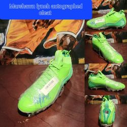 Marshawn Lynch Autographed Cleat With Authenticity 