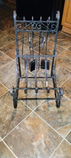 Firewood Holder With Tools
