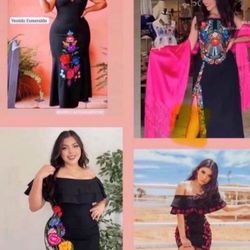 Vestidos Mexicanos Bordados ✨ Mexican Dresses & Blouses, Women & Girls ✨ ✨                     Prices Vary - Precios Variados 