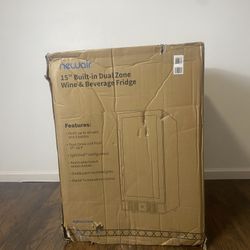 New Newair 15" Wine and Beverage Refrigerator 9 Bottle and 48 Can Capacity 