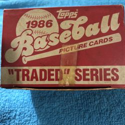 Baseball Cards:  Topps 1986 Traded Set