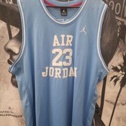 Vintage  Air Jordan North Carolina Blue #23 Tank Jersey  Sz 2XL NWT
