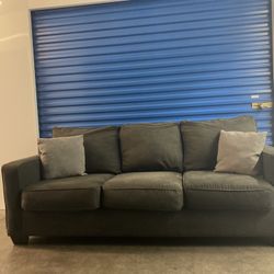 Charcoal  Gray Couch (Free delivery)