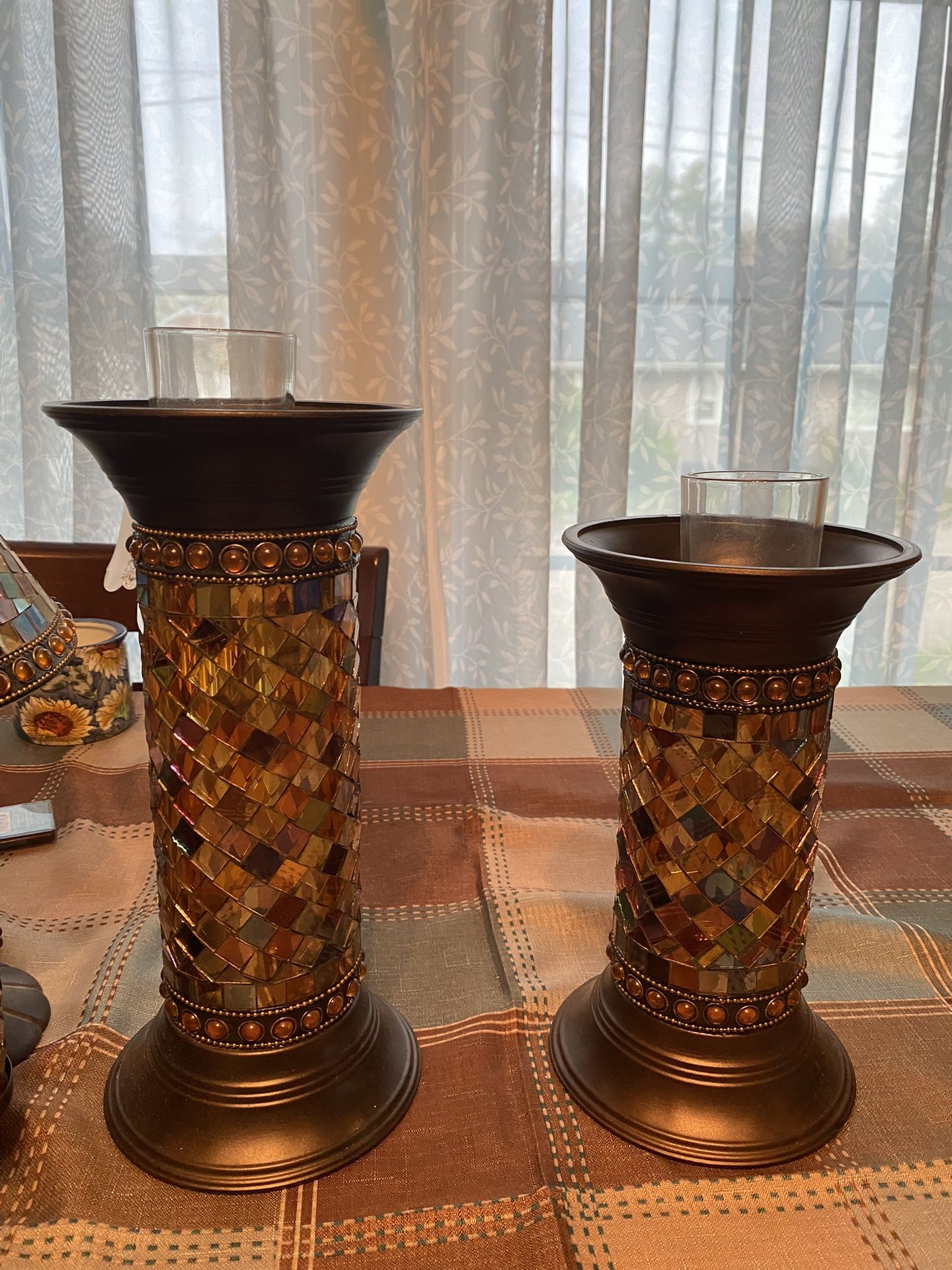 Partylite Global Fusions Pillar Candle Holders