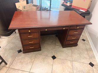 Wood office desk