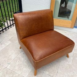 Two leather armchairs
