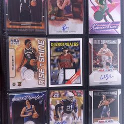 Signed And Patches Baseball And Basketball And Football Cards