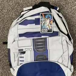 Star Wars R2 D2 Hooded Backpack Vintage Limited Sold Out Gift Travel School Work Bag 