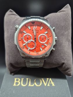 Bulova marine star orange dial