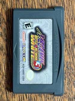 Mega Man Battle Network 3 White GBA Cartridge