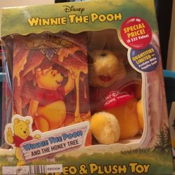 Winnie The Pooh Video & Plush Toy.  Read Description Below. 