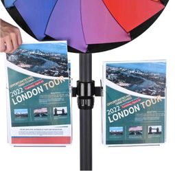 WinSpin Prize Wheel Tabletop Dry Erase Spinning Wheel 24 WinSpin Letter Size Acrylic Holder for Prize Wheels 2ct/Pack - Business Equipment 
