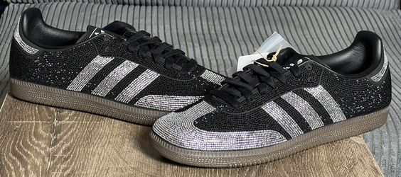 adidas Samba OG Rhinestone Black Silver | Size 10.5W / 9.5M | IH9052 (2025) NEW