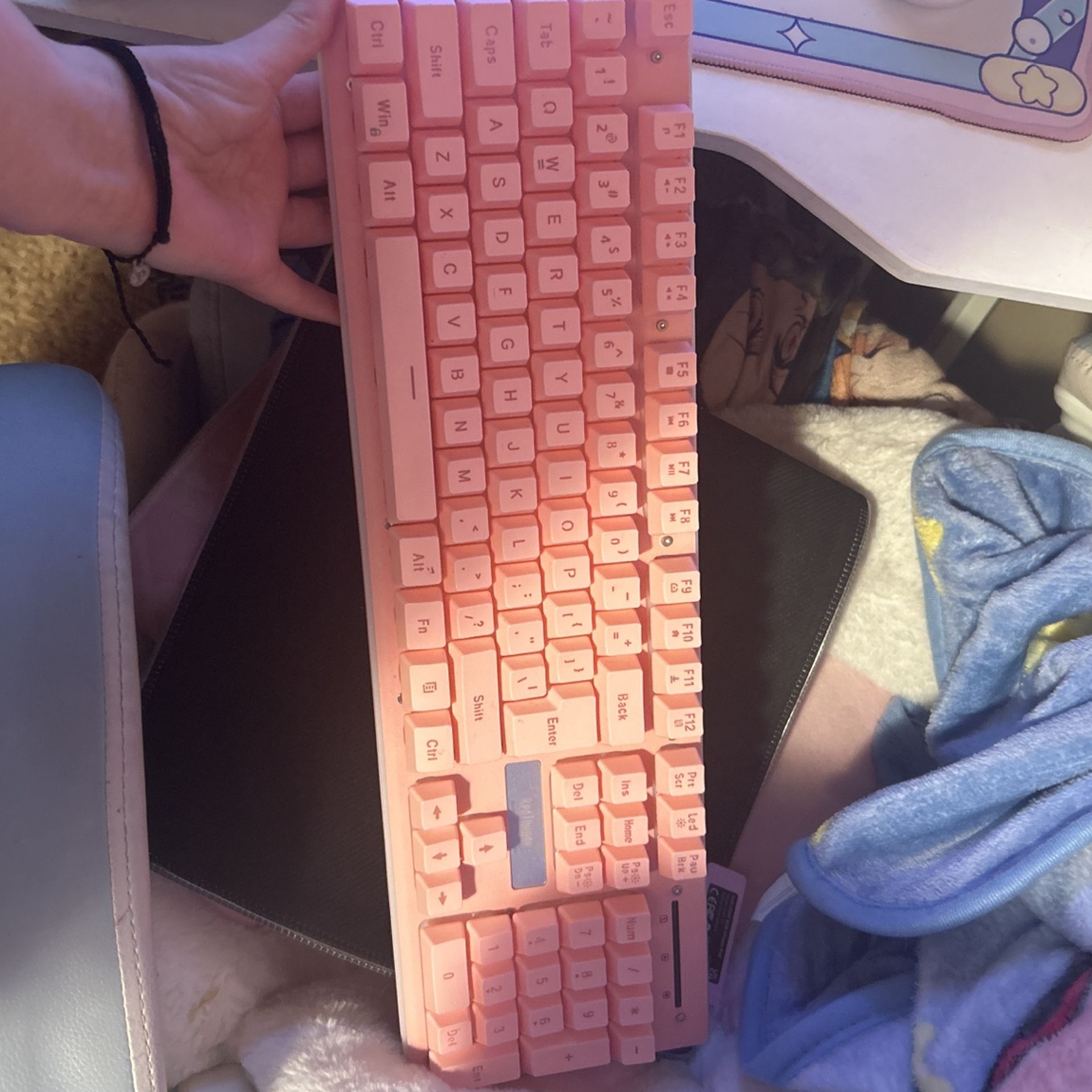 Keyboard Pink LED