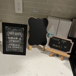 ((3))SMALL Chalkboard 🖍️ Tabletop Signs