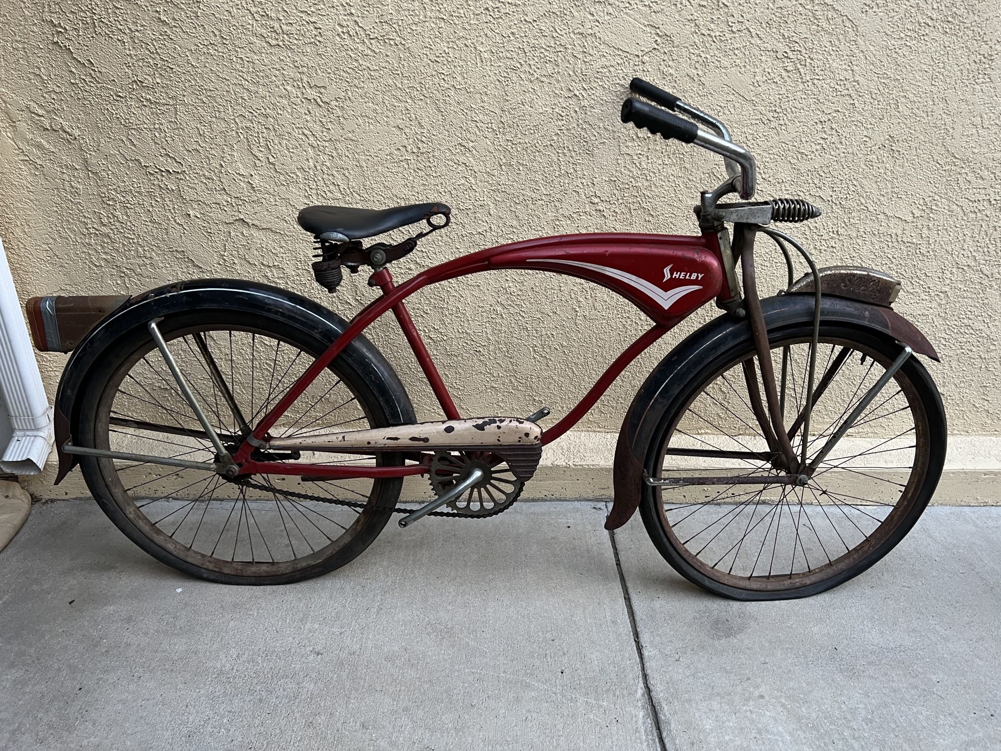 Antique Shelby Bicycle Tank Bike - See Photos