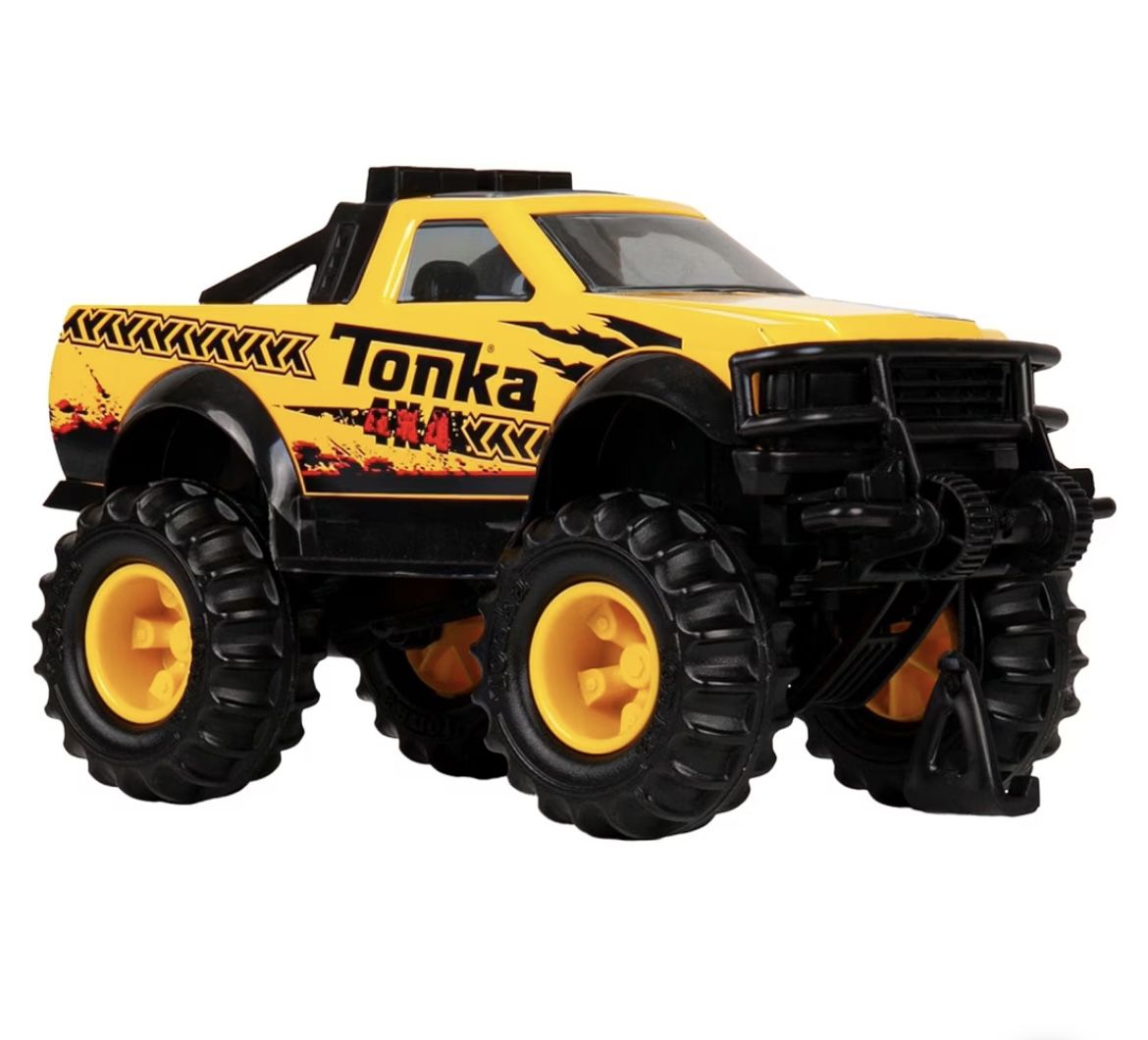Tonka Steel Classics Pickup Truck - Yellow, Friction Powered