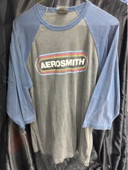 1980s Aerosmith "Back in the Saddle" tour raglan baseball shirt with 3/4 sleeves