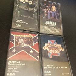 Vintage Alabama 4 Casettes Collection