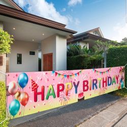 Happy Birthday Yard Banner