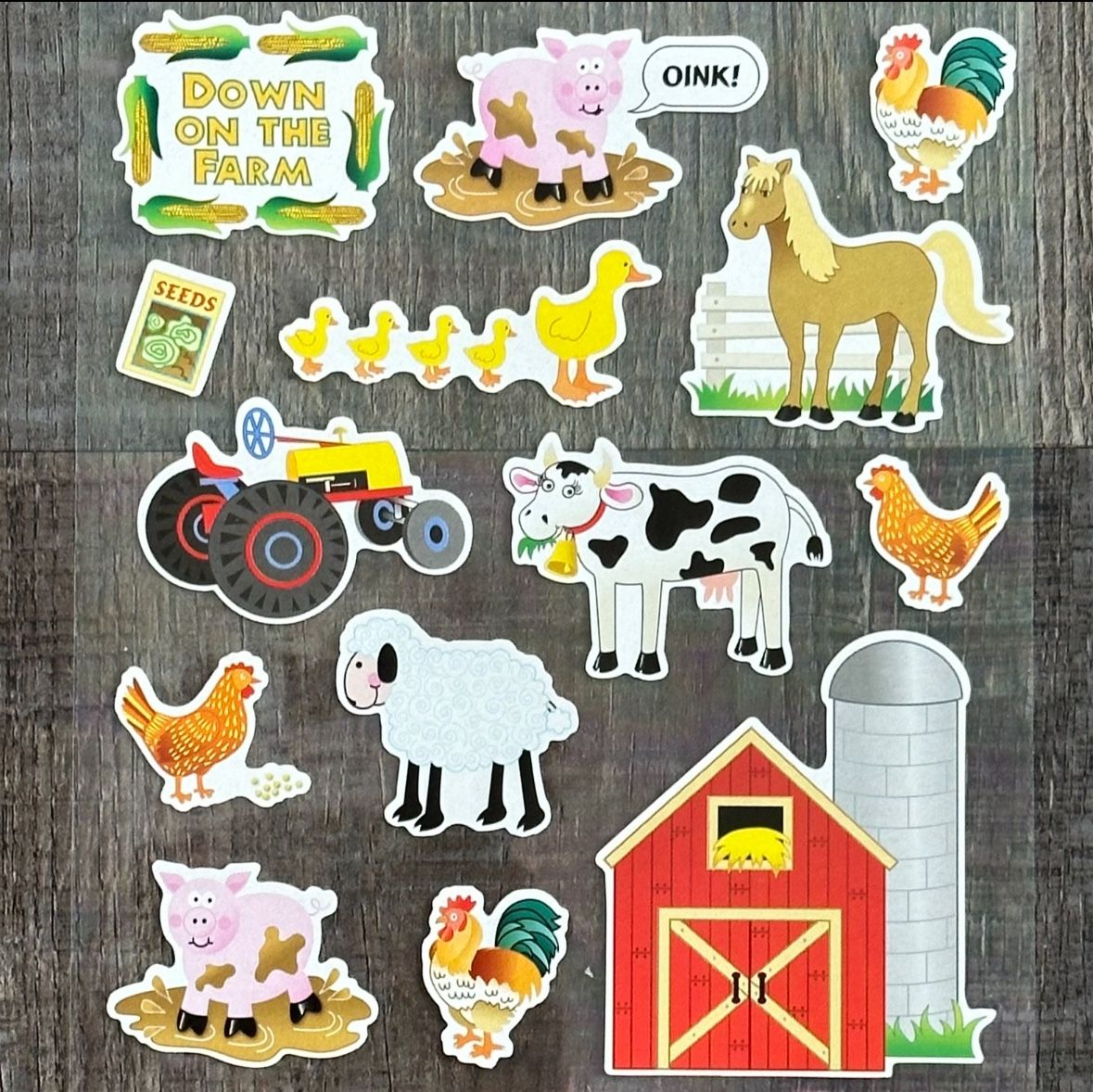 New “Down on The Farm” Animal Scrapbook Stickers