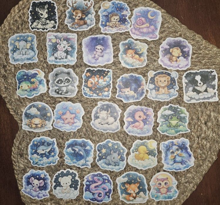 60 Animal Stickers
