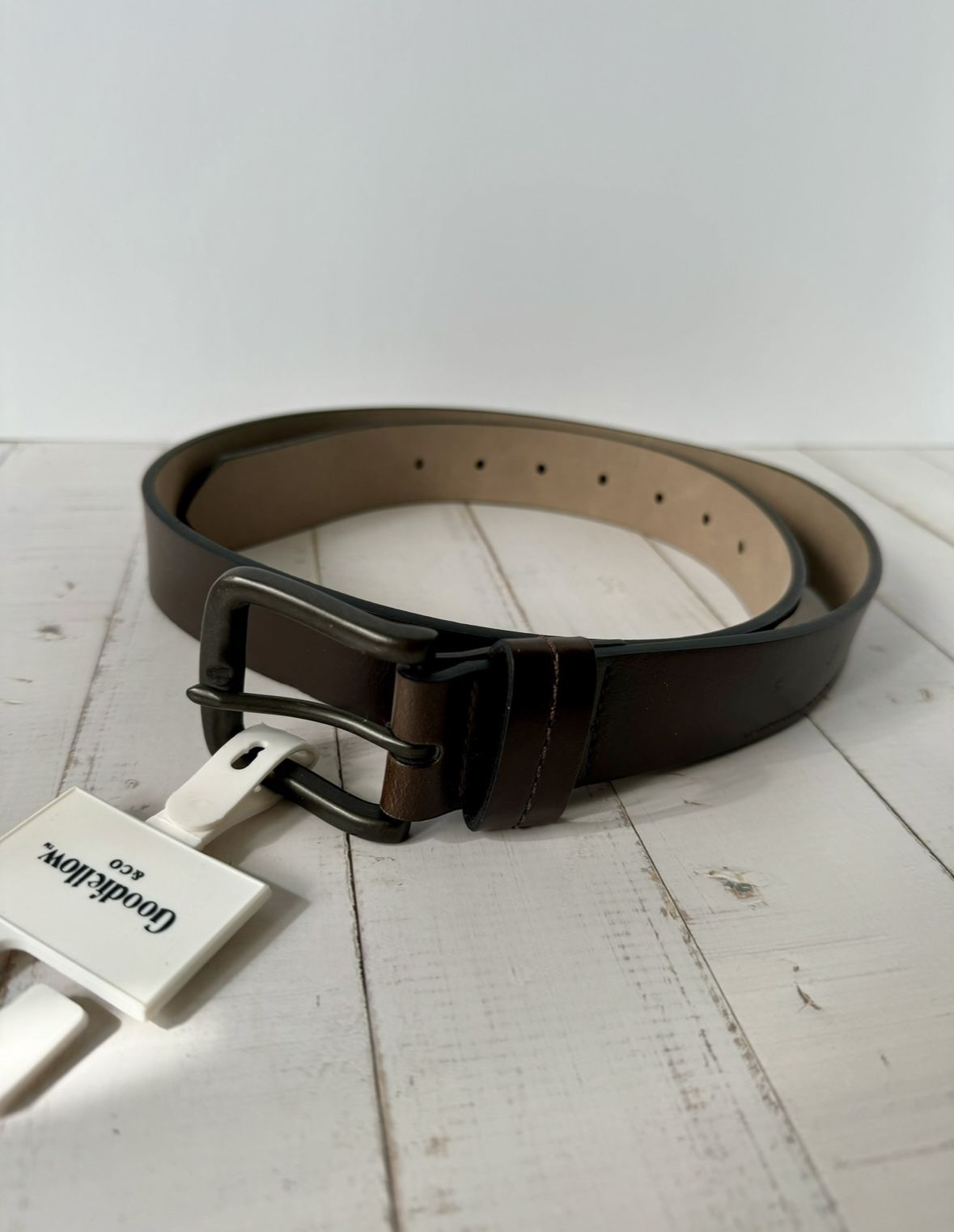 Men’s Leather Belt, Medium