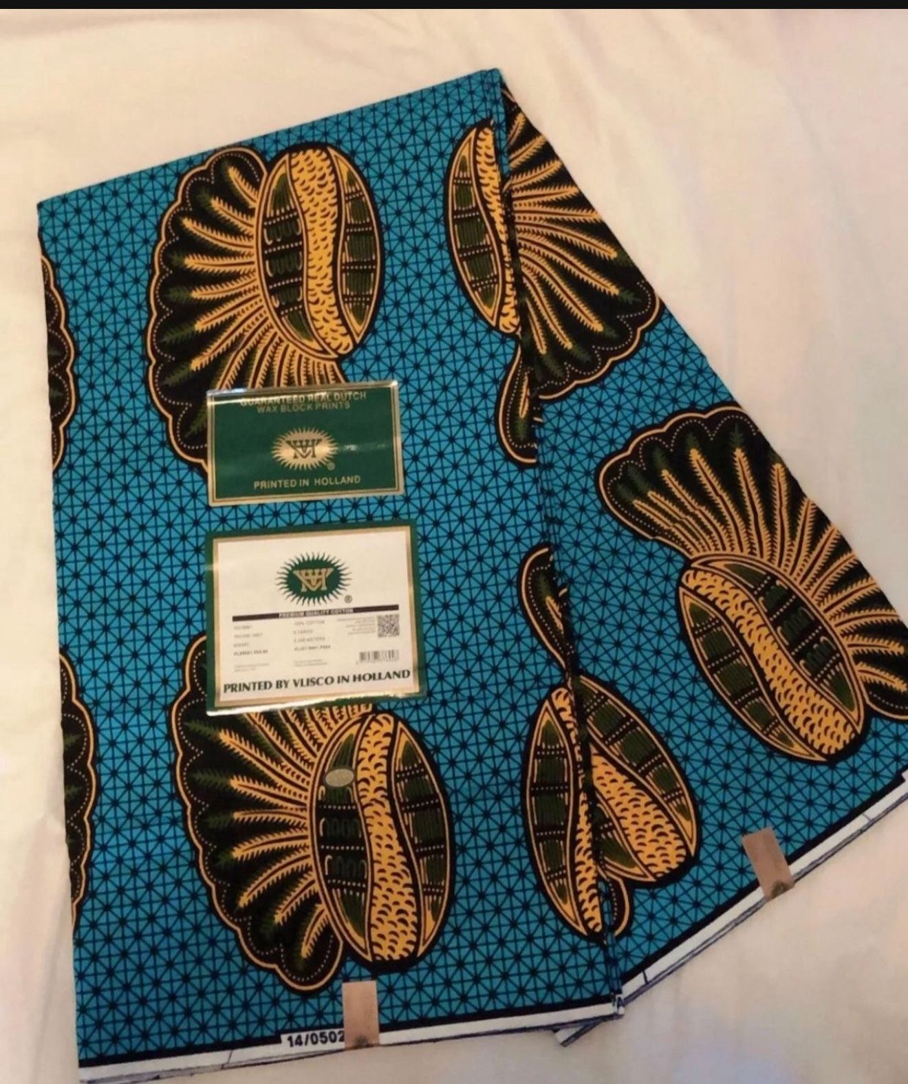 Holland vlisco wax block prints 6Yard