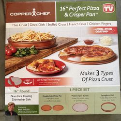 Copper Chef Perfect Pizza And Crisper Pan