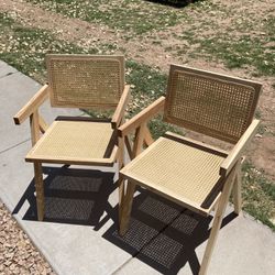 modern cane chairs