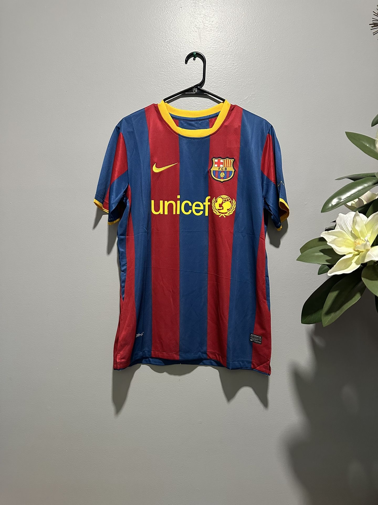 2010 Fc Barcelona Messi Red Home Kit