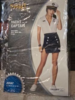 Yacht Captain Costume Medium