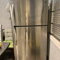 Kenmore Stainless Steel Refrigerator – $200