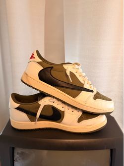 Jordan 1 Low Travis Scott Medium Olive Men 10.5