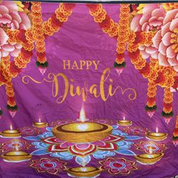 Happy Diwali Banner Backdrop