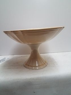 Lenox pedestal bowl. 6" tall 9" wide.Habd decorated 24k gold.$80 value