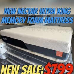 NEW NECTAR ULTRA KING MEMORY FOAM MATTRESS
