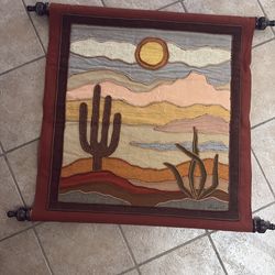 Vintage Signed Texture Wall hanging