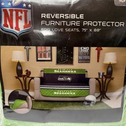 Seattle Seattle Seahawks, Reversible Furniture, Protector, Loveseat 75”X88”