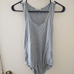Grey Tank Top Bodysuit