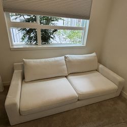 Custom Made Modern White Couch